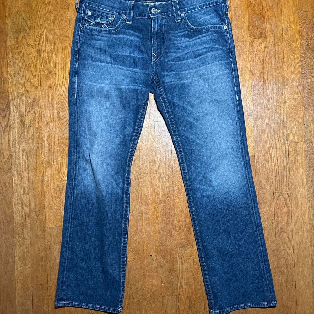 True-religion Men's Blue and Navy Jeans